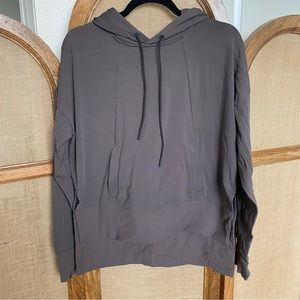 Athleta High Low Side Slit Hoodie - Mauve